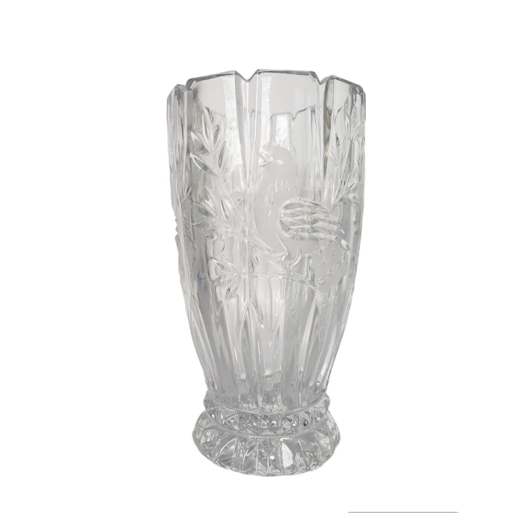 BYRDES Bird Collection by HOFBAUER Large VASE Crystal